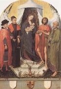 Rogier van der Weyden Madonna with Four Saints (mk08) USA oil painting artist
